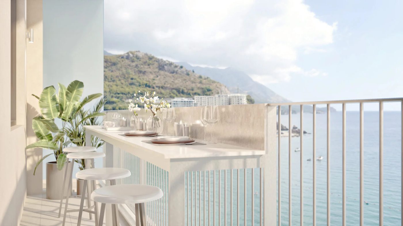 Meliá Budva — terasa sa pogledom na more
