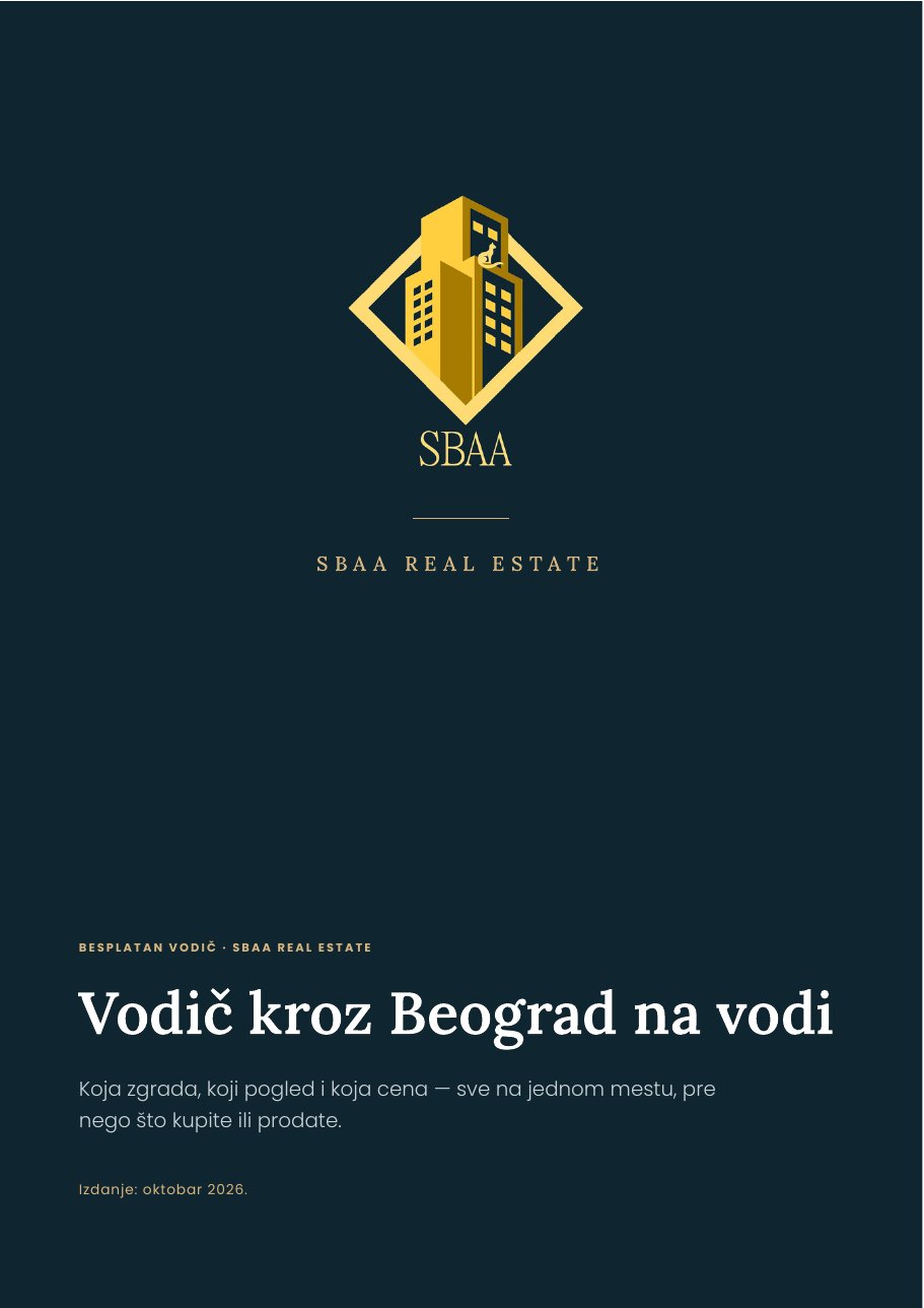 Naslovna strana besplatnog vodiča kroz Beograd na vodi